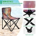 thumbnail image 4 of BZSMCE Camping Chairs Modern Radiant Hummingbird Whirl Pattern Folding chair, 4 of 8