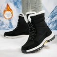 thumbnail image 2 of PEASKJP Mens Snow Boots Mens Winter Snow Boots Shoes Boot for Men Work Office Dress Outdoor Shoes (Black,8.5), 2 of 5