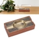 thumbnail image 3 of Cenicero de cigarro, Cenicero de cigarro de cigarro Interior de metal de madera maciza de lujo de lujo para patio, 3 of 7