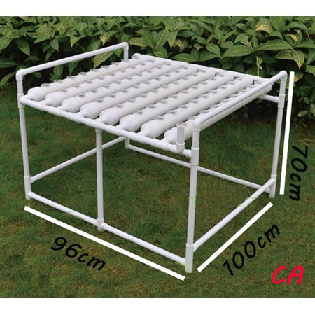 Intbuying Hydroponic Site Grow Kit 72 Site Garden System With Water Pump and Sponge