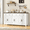 White, variant on Winkalon 71" W Buffet Cabinet with 6-Doors, Farmhouse Credenza Sideboard with 3-Drawers & Adjustable Shelves for Kitchen Dining Room, Blue