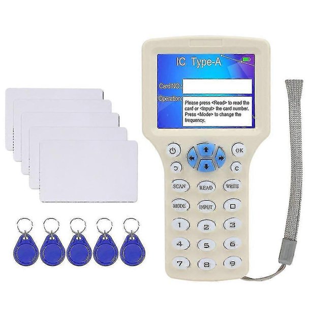10 Frequency Nfc Smart Card Reader Writer Rfid Copier Duplicator 125khz ...