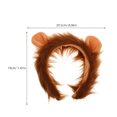 thumbnail image 4 of Lion Ear Headpiece Brown Plush 1Pack 8.1X7.5X1.2In, 4 of 8