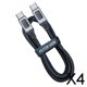 thumbnail image 1 of Paquete de 2 a 4 cables tipo C de 100 W, universal, nailon trenzado, USBC PD para móviles 4 piezas, 1 of 8