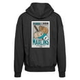 thumbnail image 3 of Men's Levelwear Black Florida Marlins Uphill Cooperstown Collection Core Logo Full-Zip Hoodie, 3 of 3