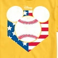 thumbnail image 3 of Disney - Americana - Mickey Baseball Flag Diamond - Adult Short Sleeve Graphic T-Shirt, 3 of 5