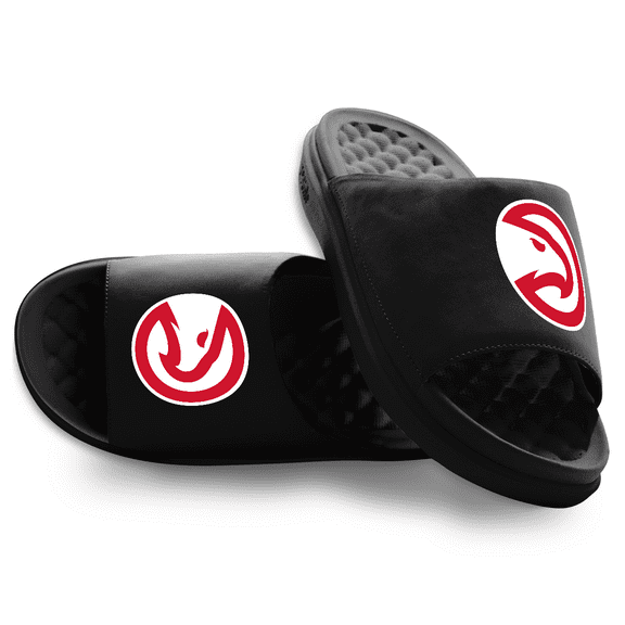 Unisex ISlide Black Atlanta Hawks Primary Motive Slide Sandals