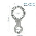 thumbnail image 3 of 35 KN Climbing Rescue Figure 8 Descender Large Bent-Ear Rigging Plate Heavy Duty & High Strength Rappel Device Equipment for Rappelling Belaying Tree Climbing Aerial Silks Rigging, 2.95x5.75", 3 of 7