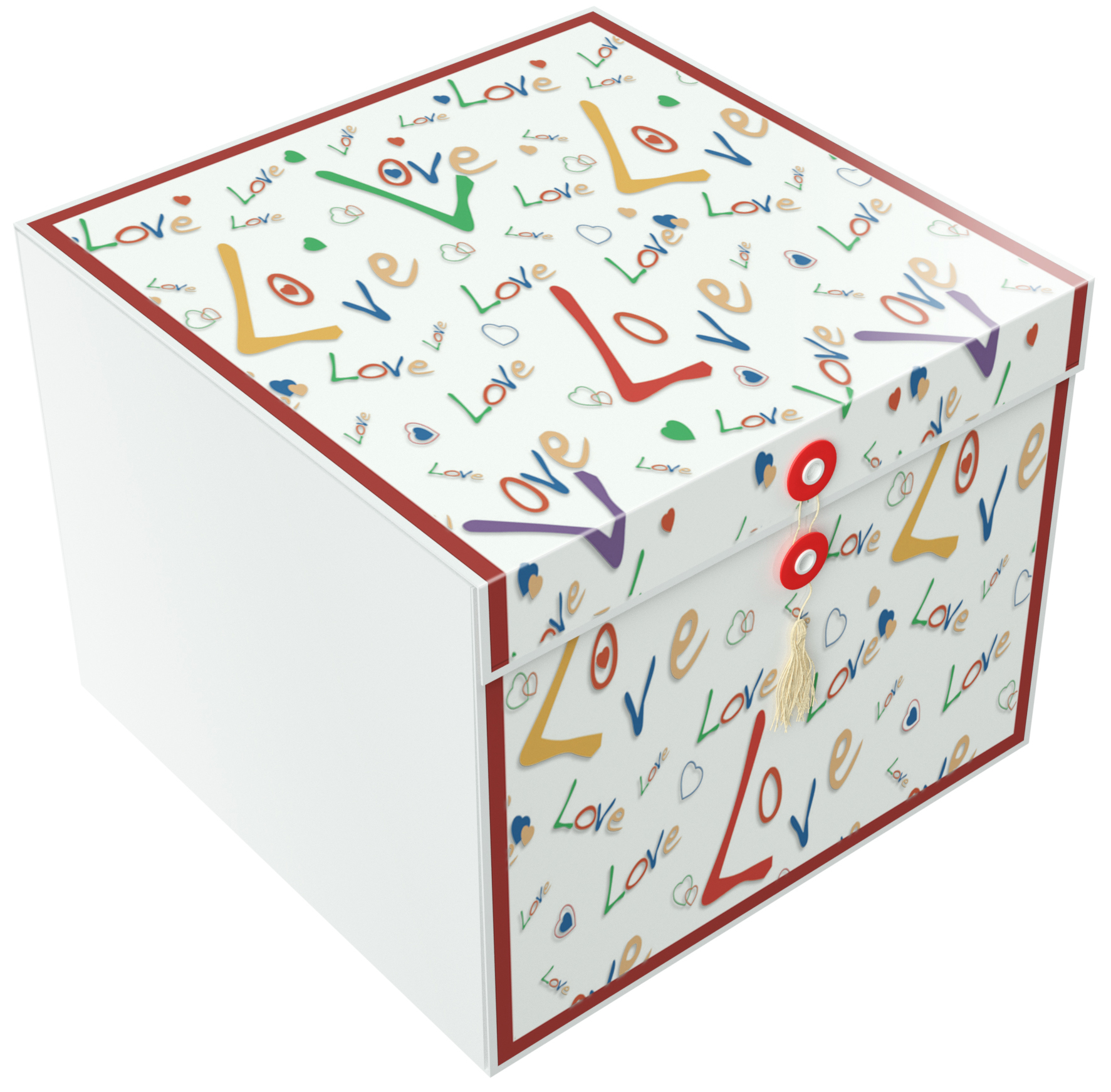 EZ Gift Box Large Gift Box Colored Leaves Kabiss 10x10x8 No Wrapping Needed Pops Up In Seconds