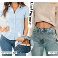 thumbnail image 5 of WHIPPY Women's Crop Top Tuck Stretch Waist Band Belt Adjustable Elastic Belts for Tucking Sweaters Shirts, 5 of 7