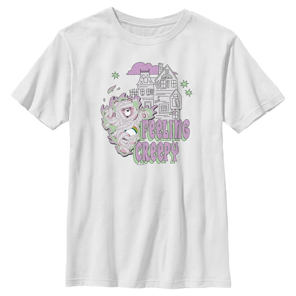 Boy's Care Bears Halloween Cheer Bear Feeling Creepy Graphic T-Shirt