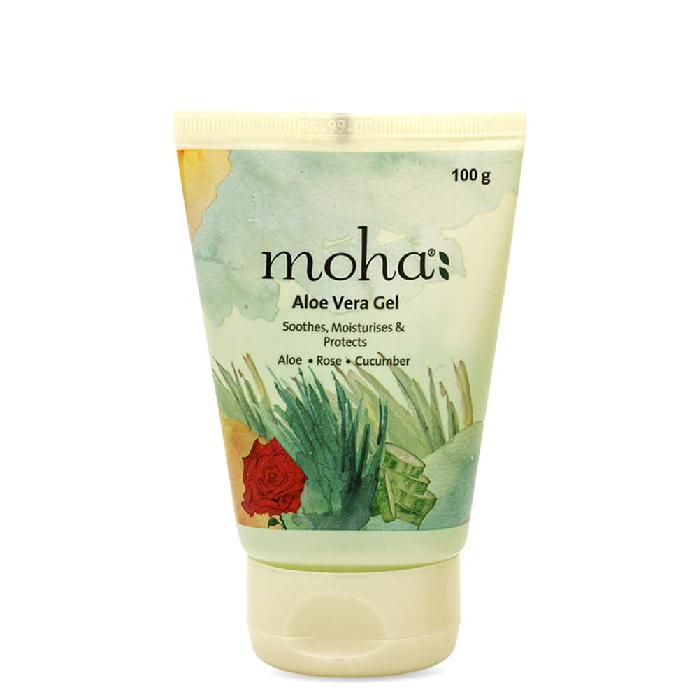 moha Aloe Vera Gel Enriched With Rose & Cucumber For Face & Skin