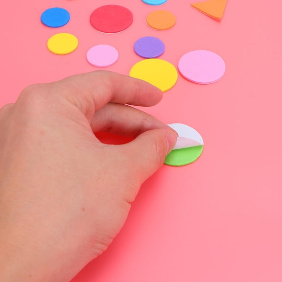 TABLZONE 1000pcs Self-Adhesive Educational Shape Stickers for Kids, Cognitive Learning, Arts & Crafts, Fun Activity Supplies