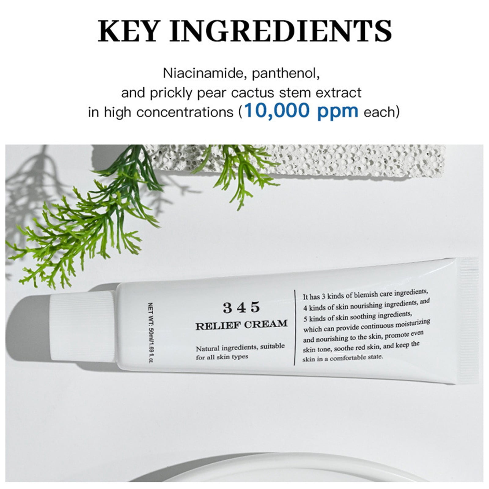 345 Relief Cream，345 Repair Cream Barrier Cream，Korean Soothing
