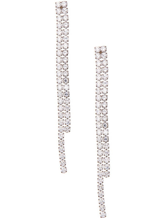 Pori Jewelers CZ Sterling Silver Drop Earrings - Walmart.com