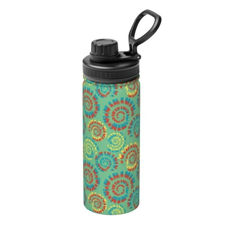 

Lukts Colourful Tie Dye Print 18oz Insulated Sports Kettle Outdoor Sport Gym Stainless Steel Water Bottles