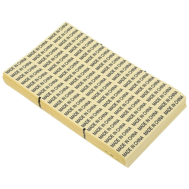 3500 pegatinas autoadhesivas impermeables, fabricadas en China (amarillas)