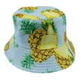 thumbnail image 1 of Coofit Chapeau Bob d'Été Réversible en Coton à Motif de Fruits, Chapeau de Soleil Mode, Casquette Bob pour Voyage, 1 of 10