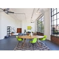 thumbnail image 3 of 2xhome Set of 4 Green Modern Industrial Molded Shell Assembled Chairs Chrome Wire Black Metal Eiffel Side Armless No Arms With Back DSW for Desk Work Office Dining Living Kitchen Bedroom Home, 3 of 6
