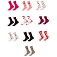 thumbnail image 3 of Pink Ribbon Ankle Socks Breast Cancers Awareness Crew Socks for Fundraising Walks, Event, Cheerleading/Sports Teams, 3 of 9