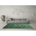 thumbnail image 3 of Ahgly Company Indoor Rectangle Persian Turquoise Blue Traditional Area Rugs, 5' x 7', 3 of 4