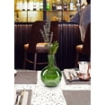 thumbnail image 2 of Serene Spaces Living Green Bottleneck Bulb Glass Vase, 5.3" Dia & 7.48" Tall, Pack of 2, 2 of 6
