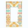 thumbnail image 5 of Metal Light Switch Plate Outlet Cover Ethnic Aztec Tribal Pattern Yellow SFR063, 5 of 13