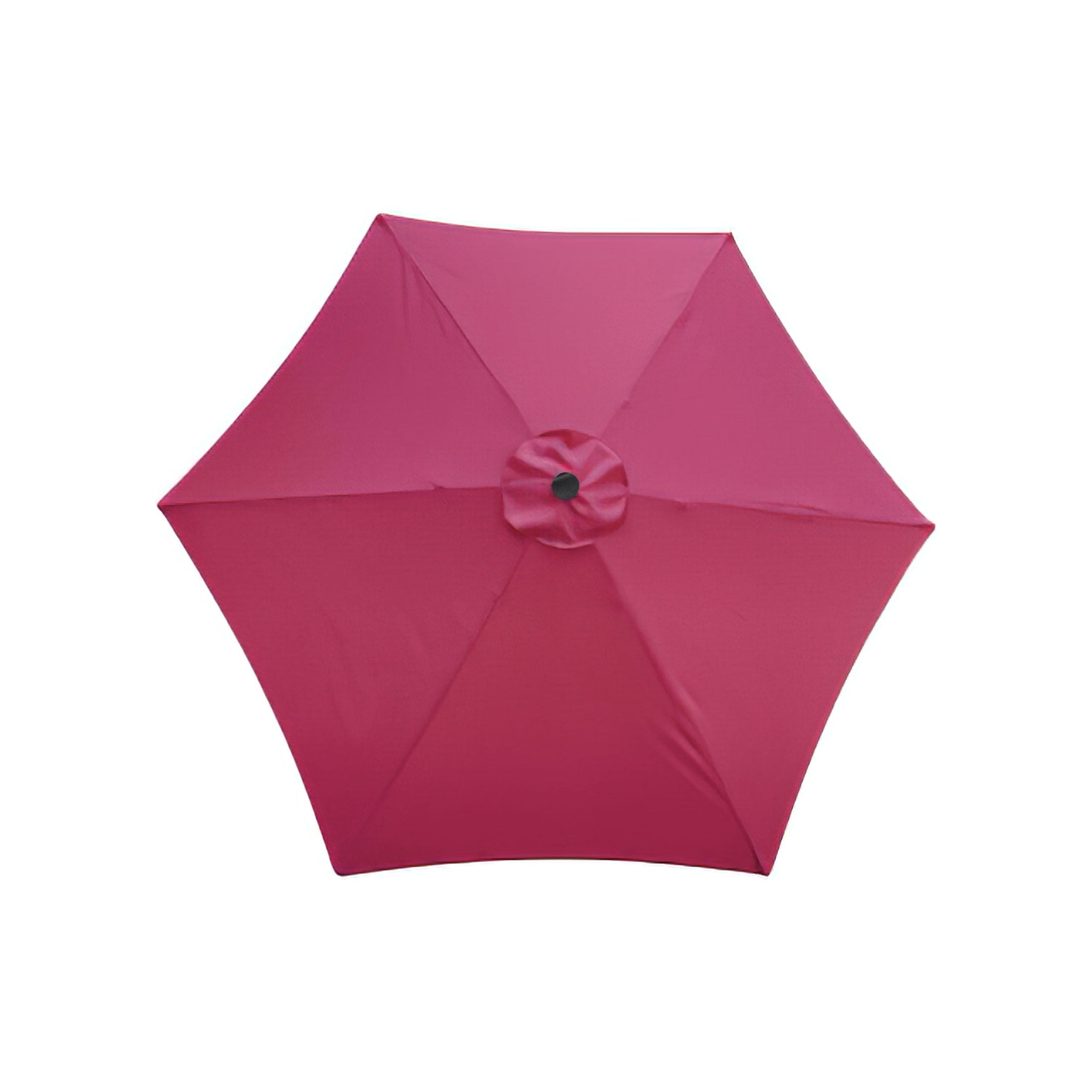Aukfa 10ft Patio Solar LED Lighted Outdoor Umbrellas with Cross Base for Market Beach Pool - Wine