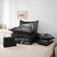 thumbnail image 5 of Feelyou Gaming Controller Kids Bedding Comforter Set 7 Pieces, Grey Abstract Full Bedding Set, Cartoon Video Game Lover Reversible Fitted Sheet Flat Sheet, Microfiber Bedroom Decor, 5 of 7