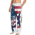thumbnail image 6 of Logiee bass fish with the USA flag Print Pajama Pants for Men,Men’s Pajama Bottoms,Mens PJ Pants with Pockets & Button Fly-Small, 6 of 6