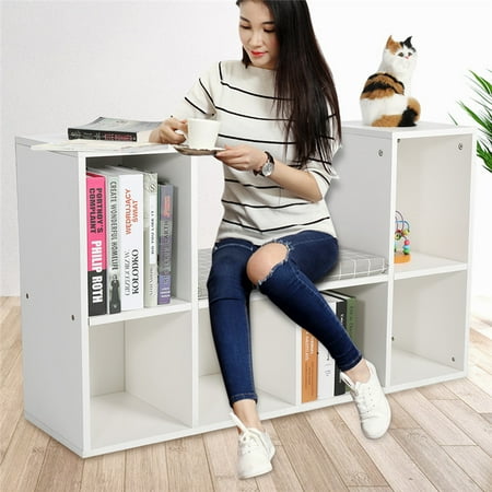 Kinds Of Woods Used For Furniture Dilwe Wooden Storage Bookcase with Reading Nook and Mat,Multi-functional Wood Organizer Bookcase Storage Shelf Bookshelf for Home Office Use ()