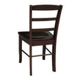 thumbnail image 4 of International Concepts Randolph 42" Round Top Pedestal Table with 2 Chairs, Rich Mocha, 4 of 4