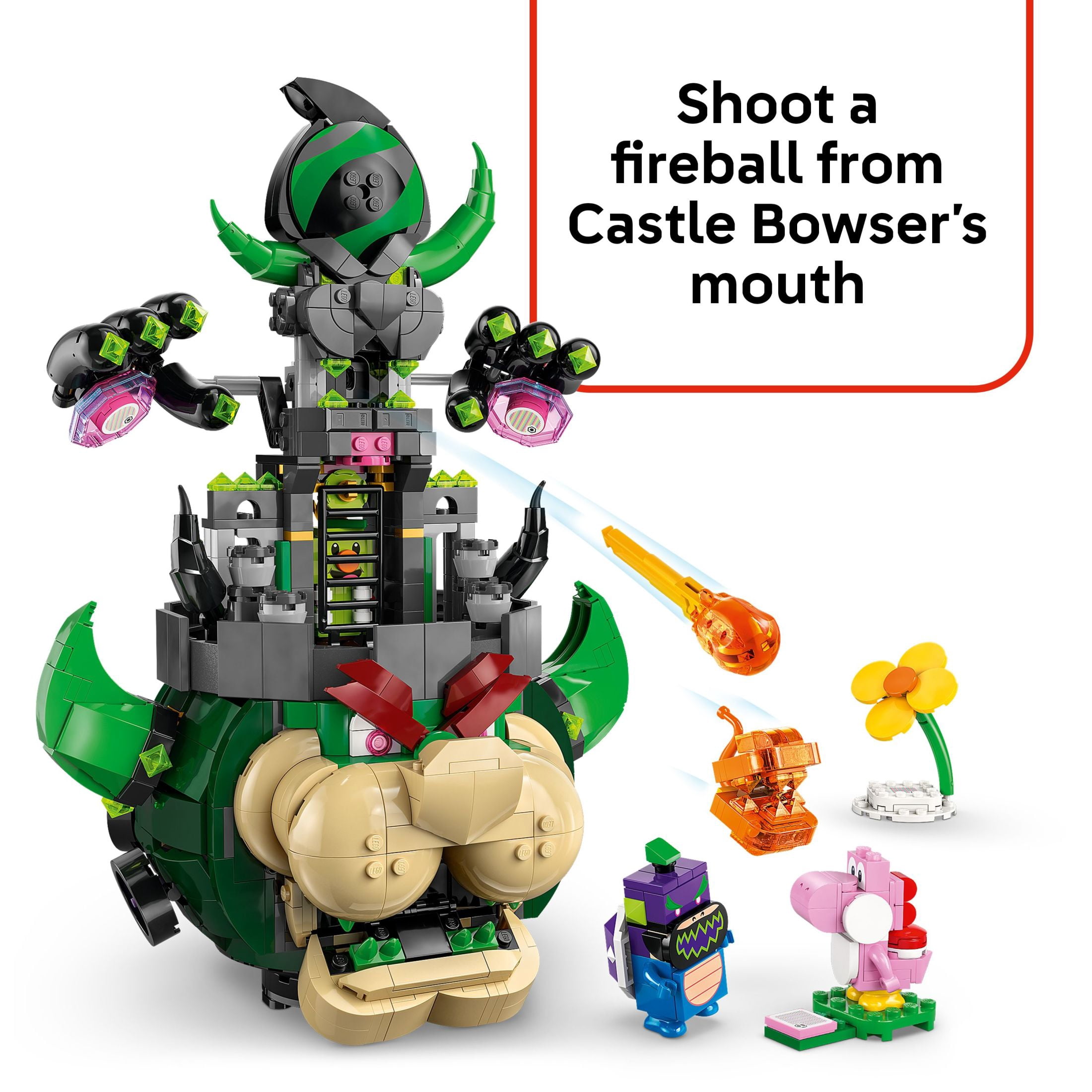 LEGO Super Mario Prince Florian & Castle Bowser Building Toy - Pretend Play Set for Boys & Girls, Ages 9+ - Building Blocks for Kids W/Digital Action & 4 Toy Figures - Gift Idea for Birthdays - 72042