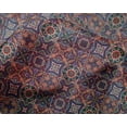 thumbnail image 4 of oneOone Silk Tabby Fabric Floral & Geometric Ethnic Print Fabric BTY 42 Inch Wide, 4 of 4