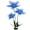 Blue, variant on 3-Head Artificial Flowers Decoration, Handcrafted Flowers with Base, Floor Standing Floral for Wedding Reception Background, Home Decor