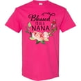 thumbnail image 3 of Inktastic Blessed to Be a Nana with Pink Flowers T-Shirt, 3 of 5