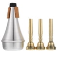 thumbnail image 3 of 1 Set Trumpet Metal Mouthpiece Trumpet Replacement Part Trumpet Mute Supply, 3 of 9