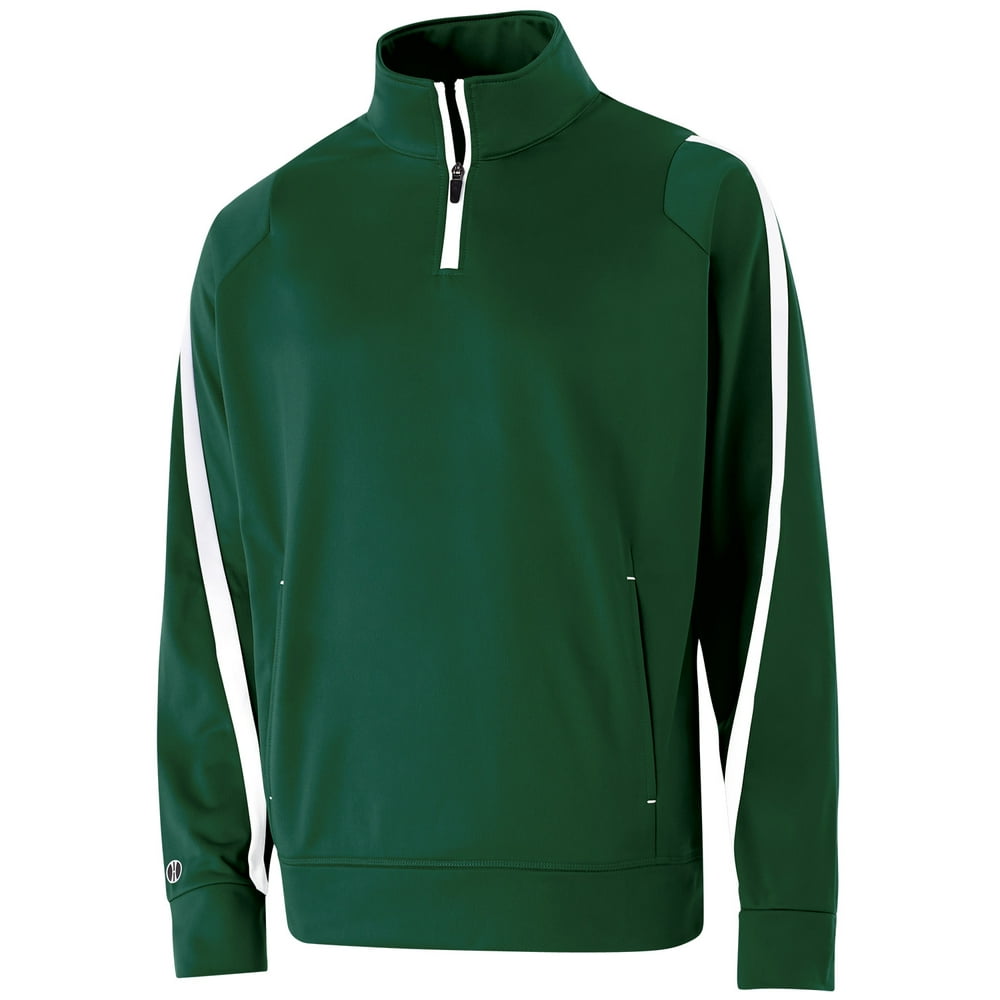 The Holloway Youth Polyester 1/4 Zip Determination Pullover FOREST