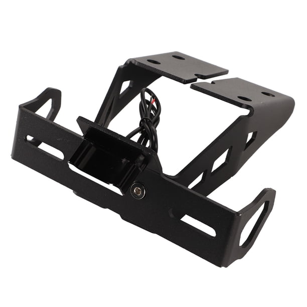 Soporte para luz trasera de matrícula, soporte para matrícula de motocicleta Soporte para matrícula de motocicleta Soporte para matrícula de motocicleta Resistente y duradero