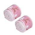 thumbnail image 2 of rollos de cinta navideña de 5 m con borde de alambre para envolver regalos, manualidades, decoración del hogar y festivales., 2 of 14