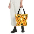 thumbnail image 5 of Kll Tote Bag For Women Happy Halloween 3 Print Shopping Grocery Reusable Bags For Office School Shopping Travel, 5 of 7
