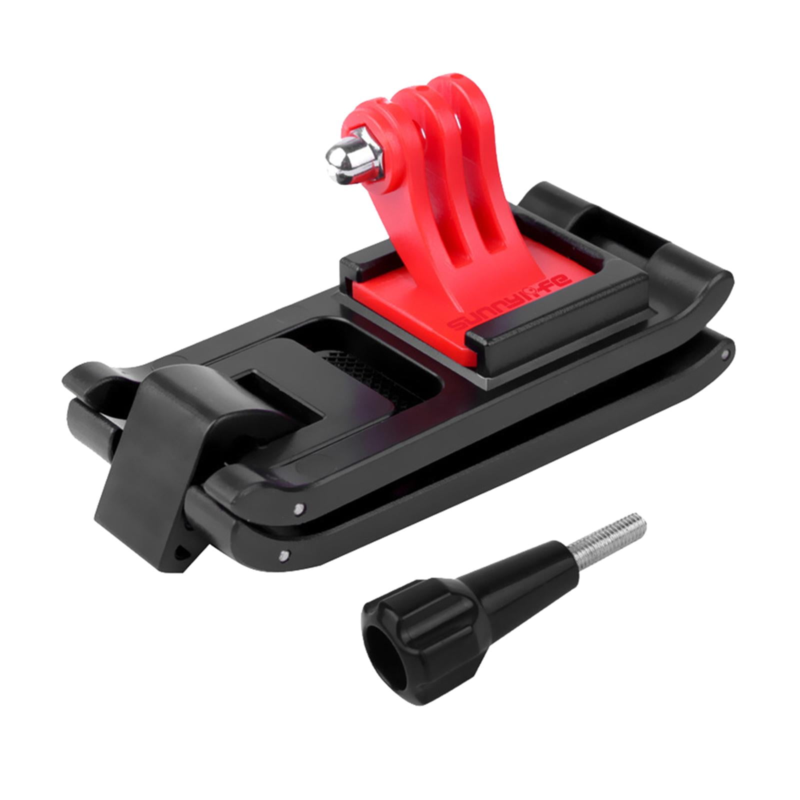 Backpack Clip Adjustable Rotation Black Accs for Sports Camera Skiing Biking