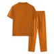 thumbnail image 5 of Conjunto de dos piezas Cagnkofi para hombre, transpirable, de verano, informal, de manga corta y pantalón largo, chándal de color liso., 5 of 5
