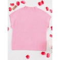 thumbnail image 4 of Débardeur Sans Manches pour Femmes Col Montant Bonnet Tricoté Rose G, 4 of 6