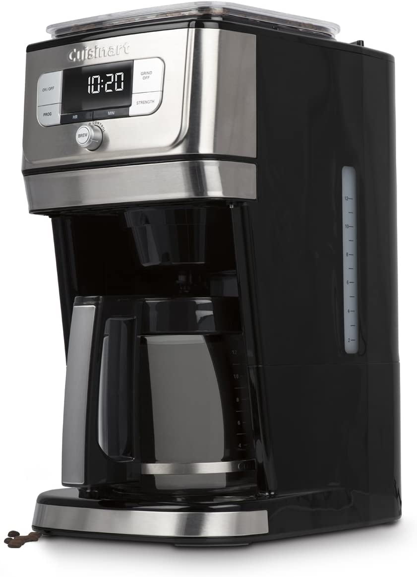 Cuisinart - Fully Automatic 12-Cup Burr Grind & Brew Coffeemaker (DGB-800) - Walmart.com