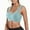 Blue, variant on AWZXDE Sports Bras For Women Solid Color Push Up Wireless Beauty Back Thin Tube Top Tank Style Bra