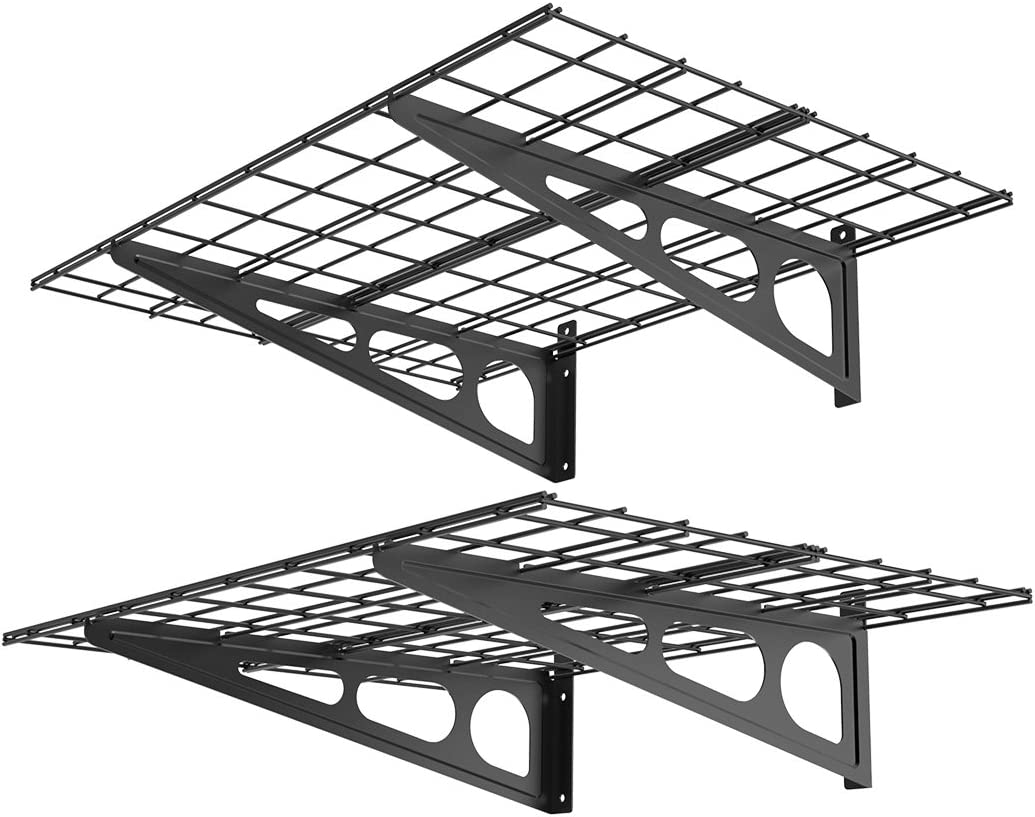 Wall Shelf Garage Storage Rack, Wall Mounted Floating Shelves, 2pack