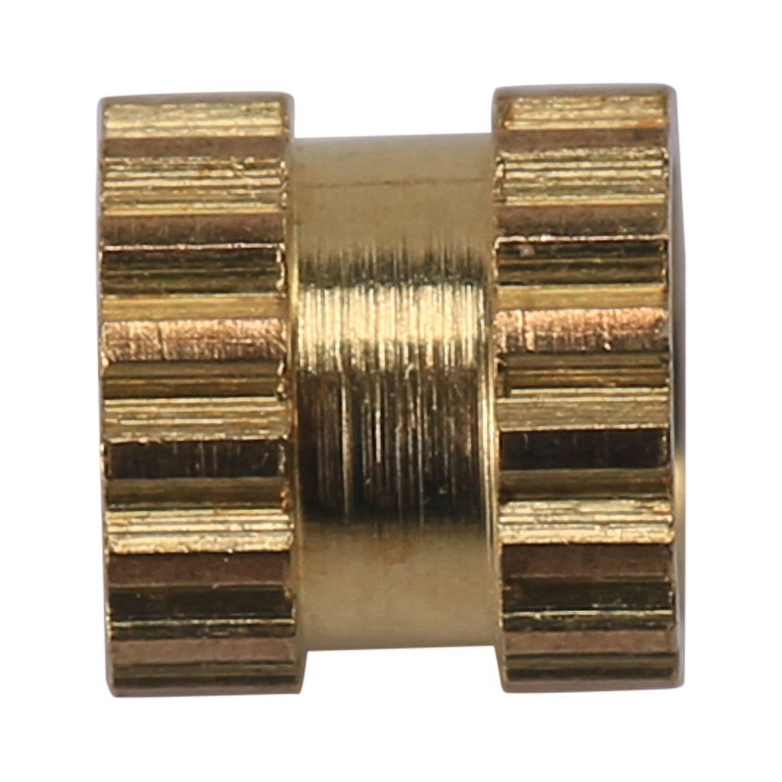 M2 x 3mm Brass Cylinder Knurled Threaded Round Insert Embedded Nuts 500Pcs