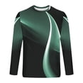 thumbnail image 5 of Dagegui 2 Piece Men's Outfit Sets 3D Print Long Sleeve Pullover Tracksuits Big and Tall Gym Workout Outfits Casual Sport Set ZB Green 5XL, 5 of 6