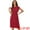 Red, variant on DARING DIVA Women's Crew Neck Sleeveless Tie Waist A-Line Dresses L Royal Blue